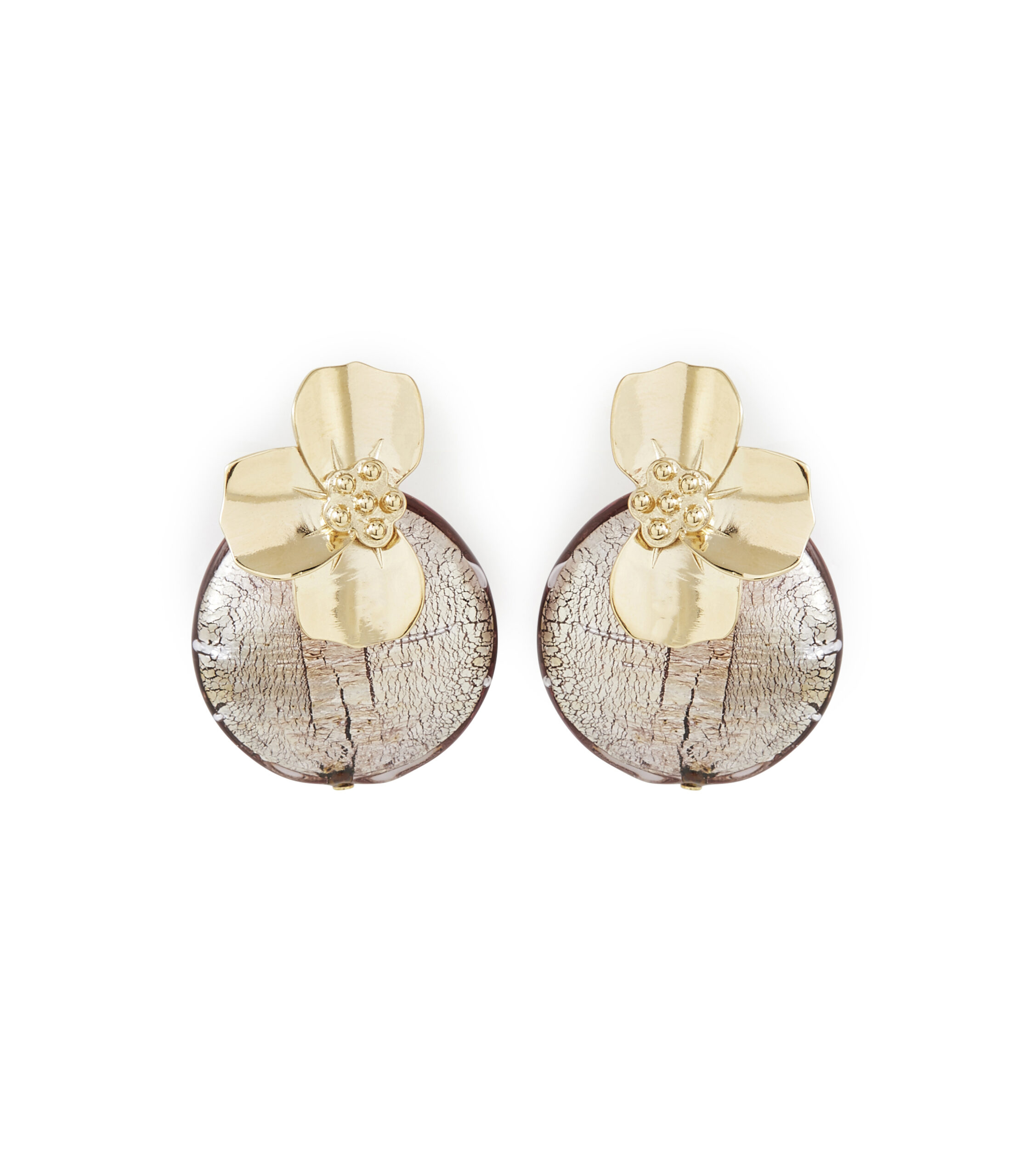 Boucles d’oreilles Meido et perles de Murano XL